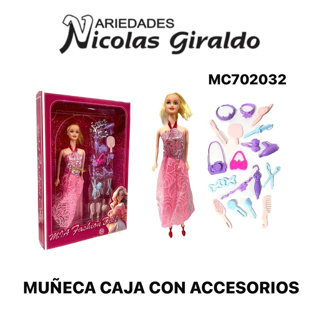 Muñeca caja con accesorio 