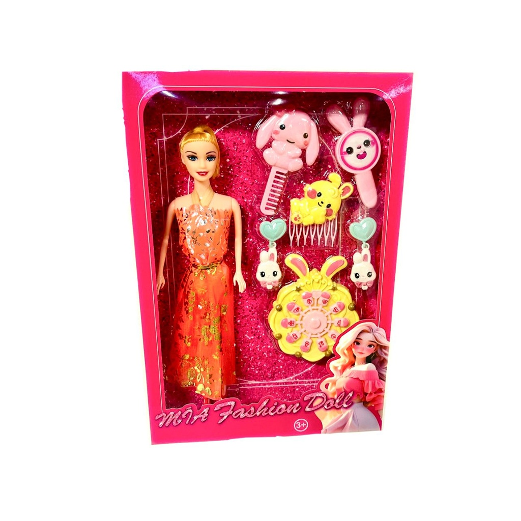 Muñeca caja con accesorio  