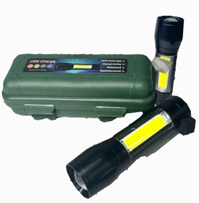 Linterna recargable metalica grande