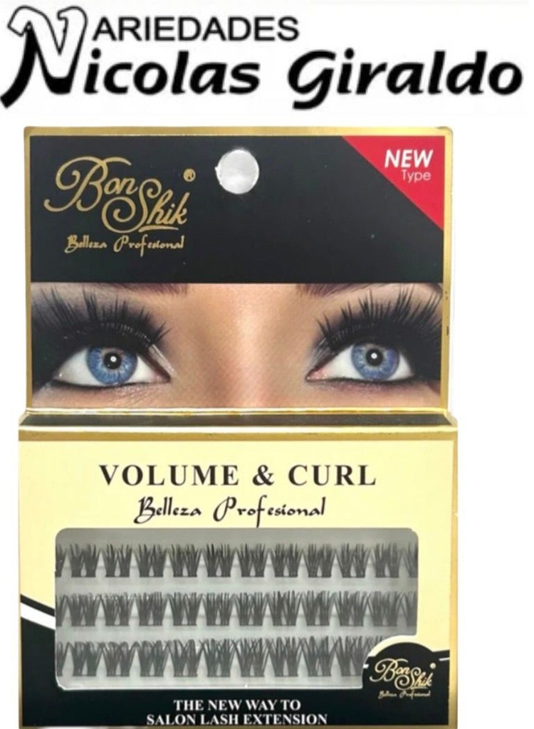 Pestaña bonshik efecto ruso