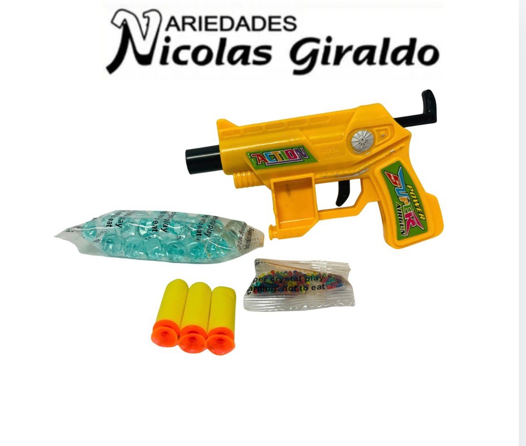 Lanza dardos y hidrogel bolsa 