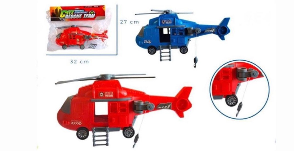 [CA1135] Helicoptero impulso bolsa grande fino 