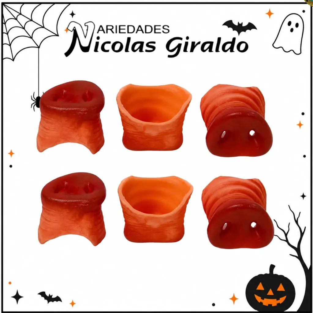 Nariz halloween caucho marrano PQT X12