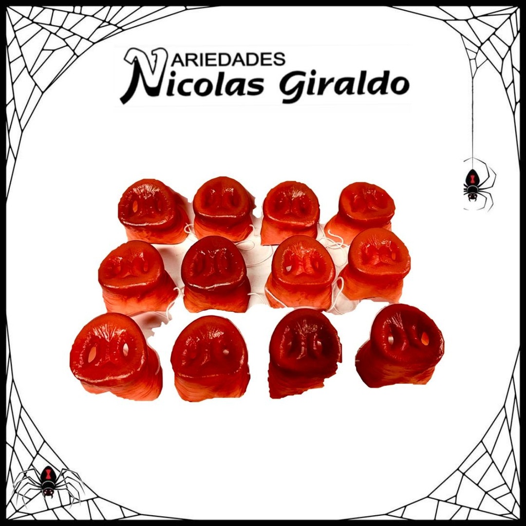 Nariz halloween caucho marrano PQT X12