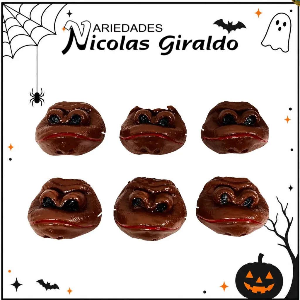 [H-301-N] Nariz halloween caucho gorila PQT X12 