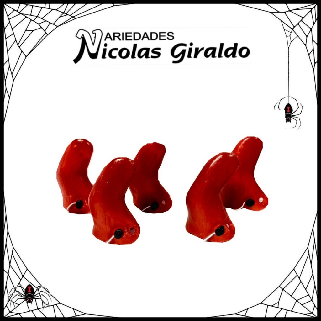 Nariz halloween caucho bruja PQT X12 