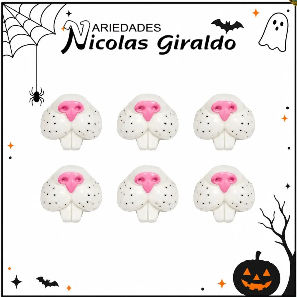 Nariz halloween caucho conejo PQT X12 