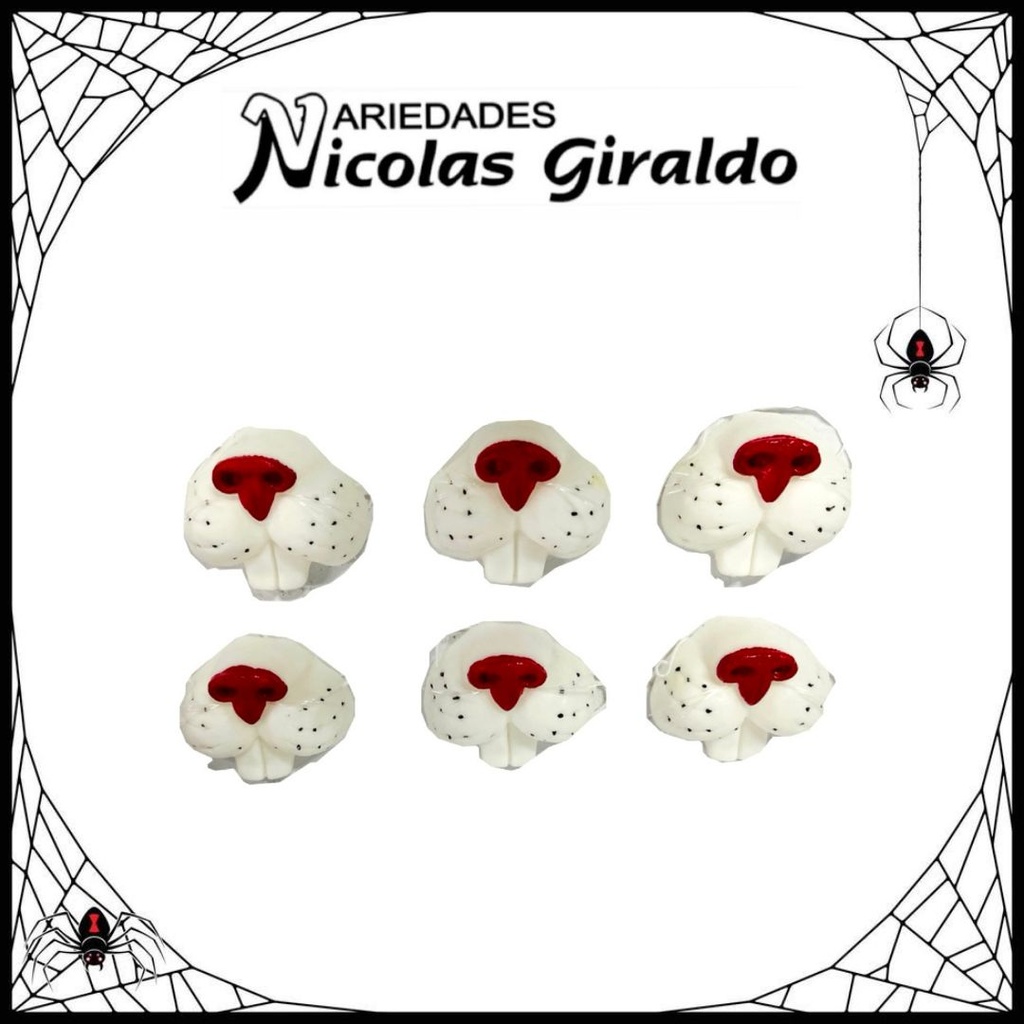 Nariz halloween caucho conejo PQT X12 