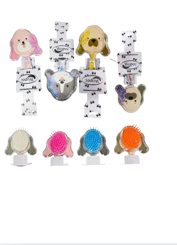 [PTQ1448] Cepillo peinar infantil figuras  perros