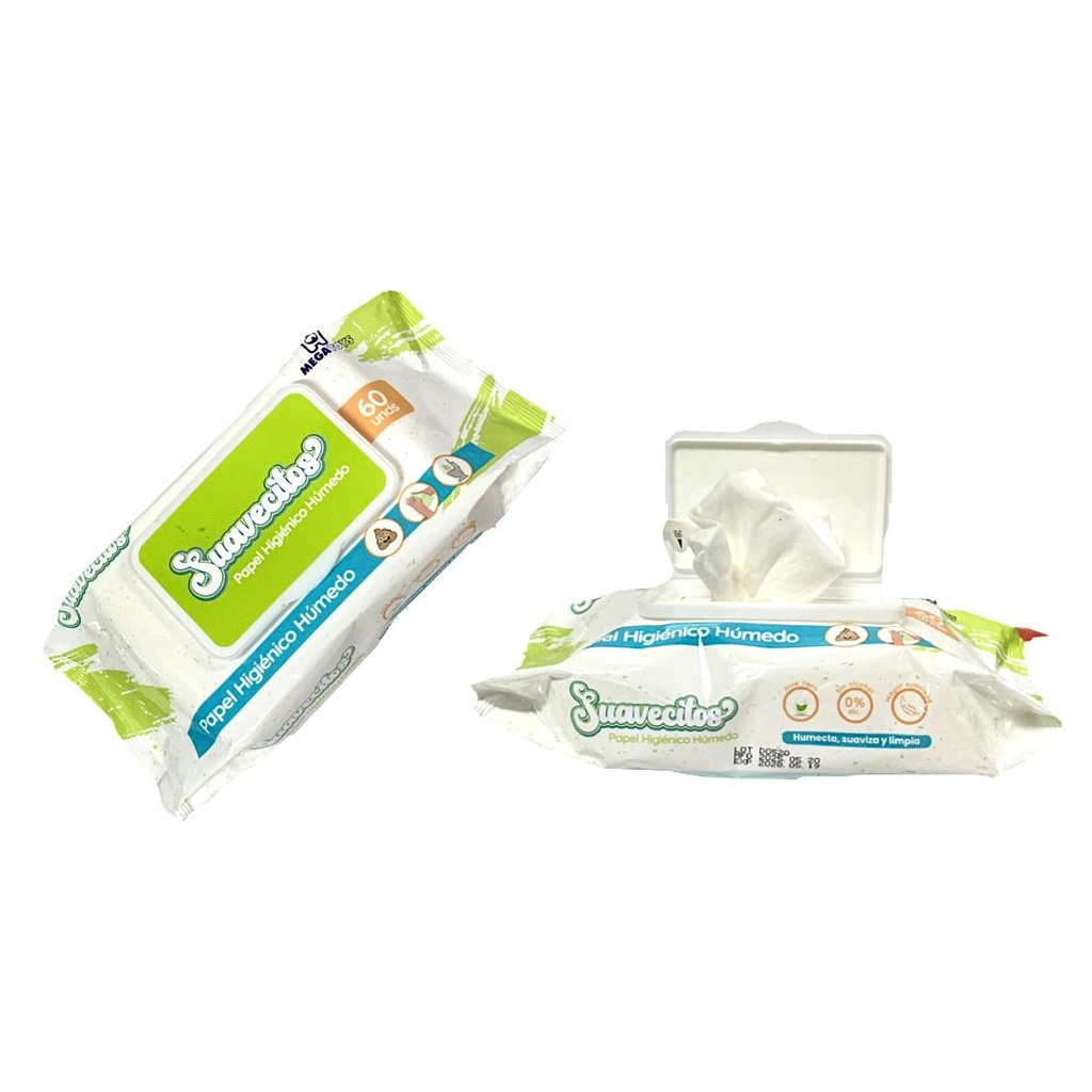 Papel higienico humedo suavecitos x60
