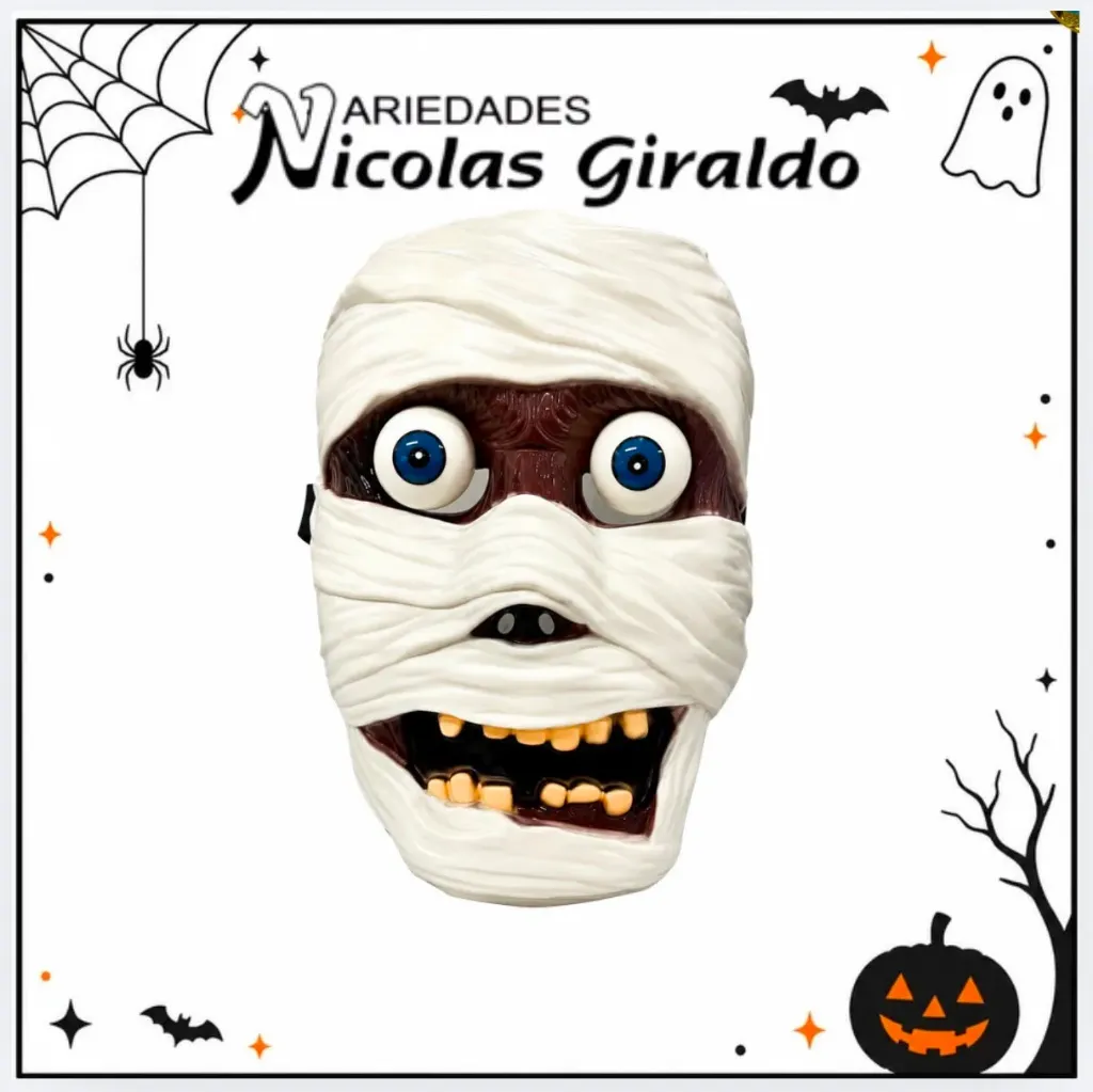 [YM43927-16] Mascara halloween momia ojos 