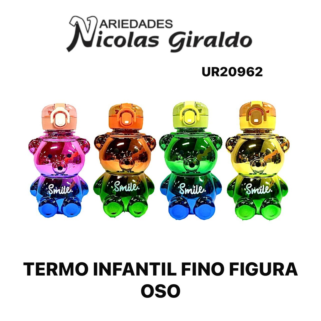 Termo infantil fino figura oso 