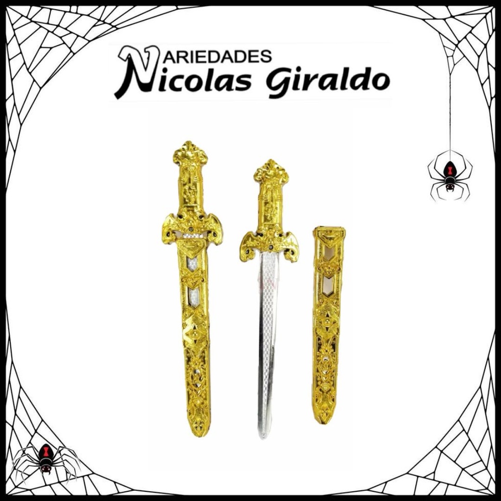 Espada halloween dorada pequeña 