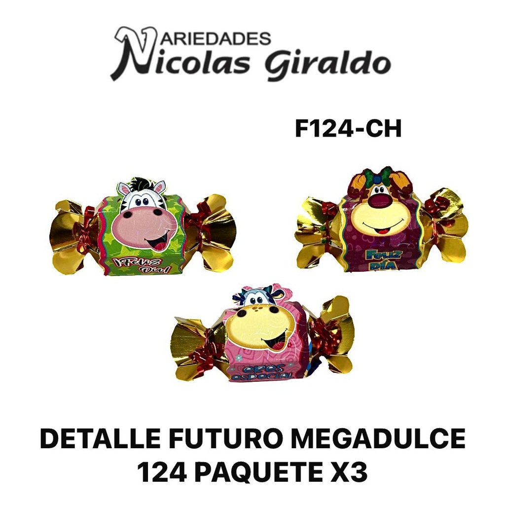 Detalle futuro megadulce 124  paquete x3