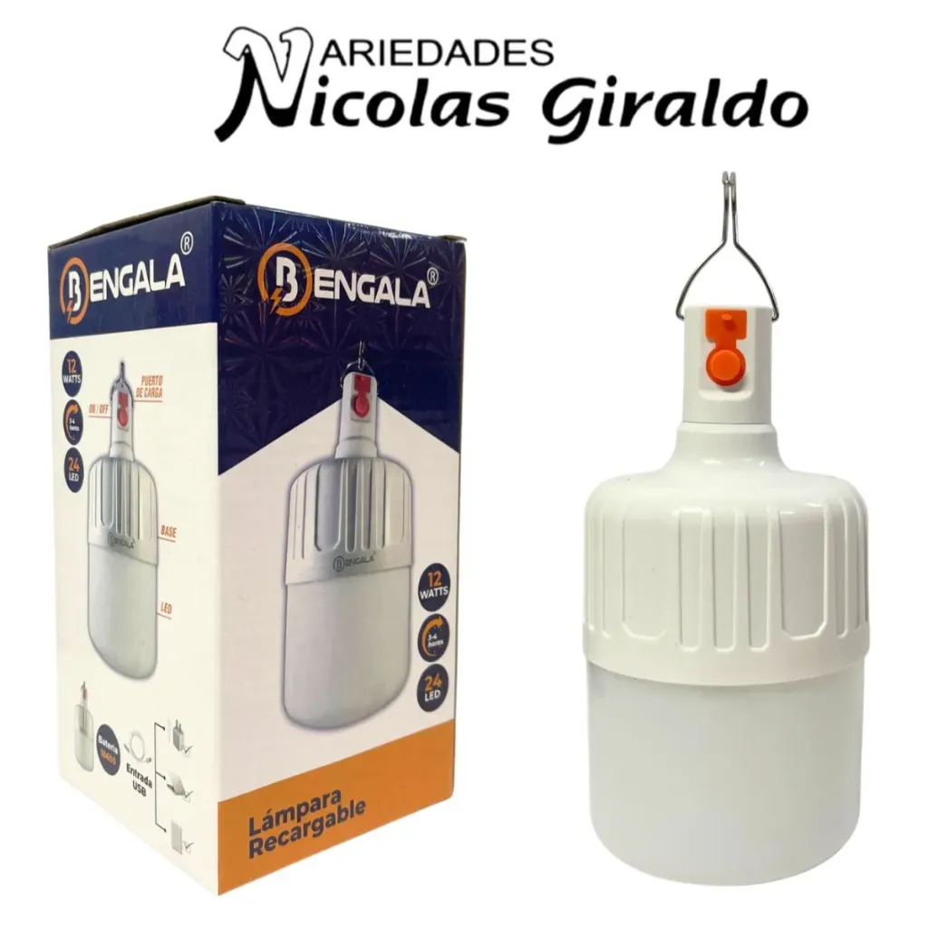 Bombillo Recargable bengala 24w
