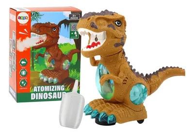Dinosaurio pila luz sonido y humo   