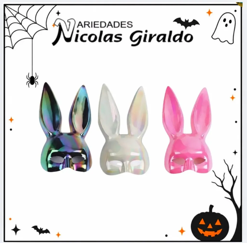 [IF2516] Mascara halloween coneja tornasol