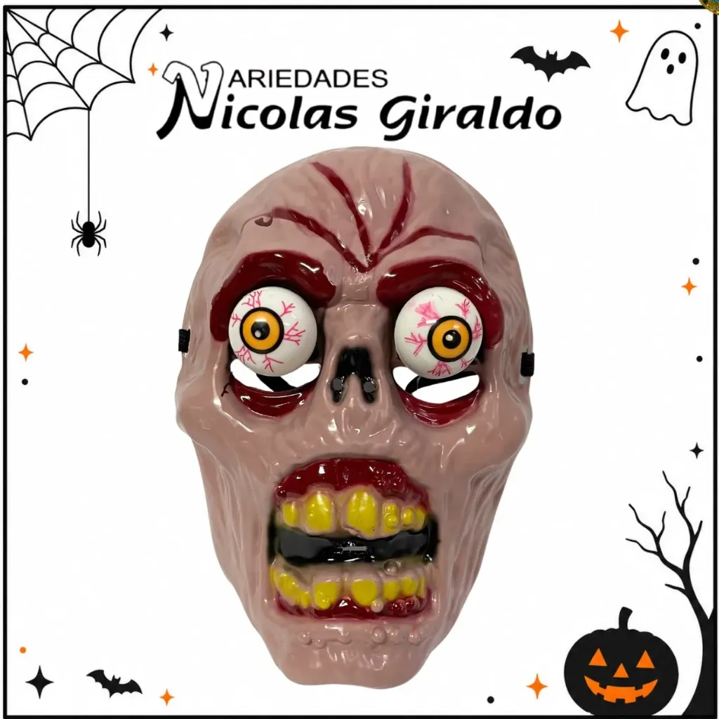 Mascara halloween zombie ojos disfraz