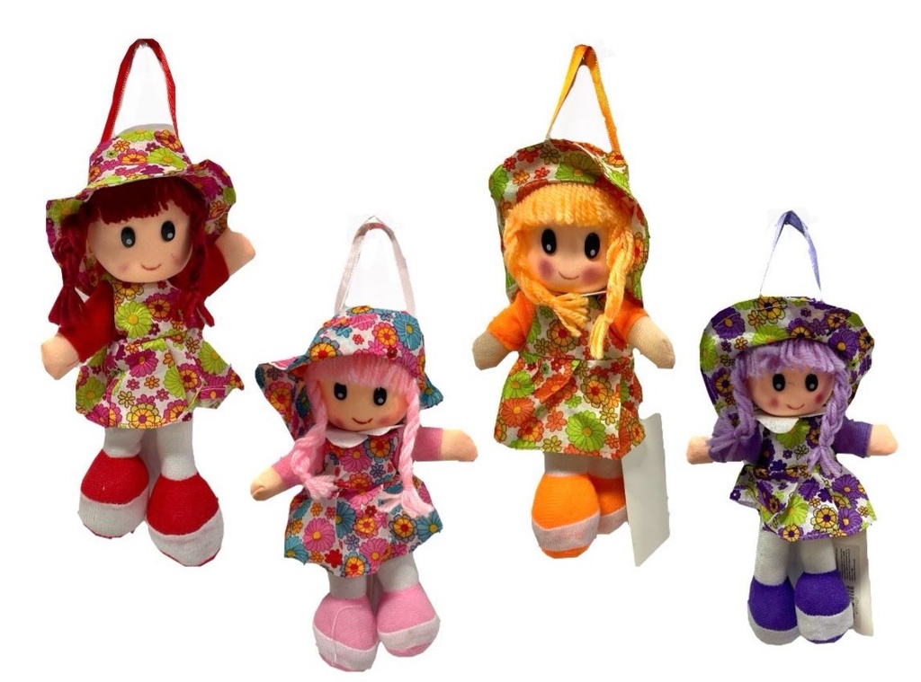 Muñeca trapo mini fina 22cm 