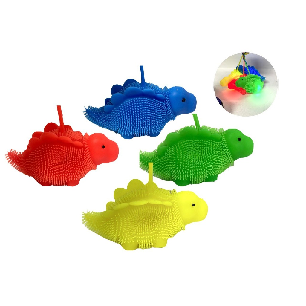 Bolitron dinosaurio color neon 