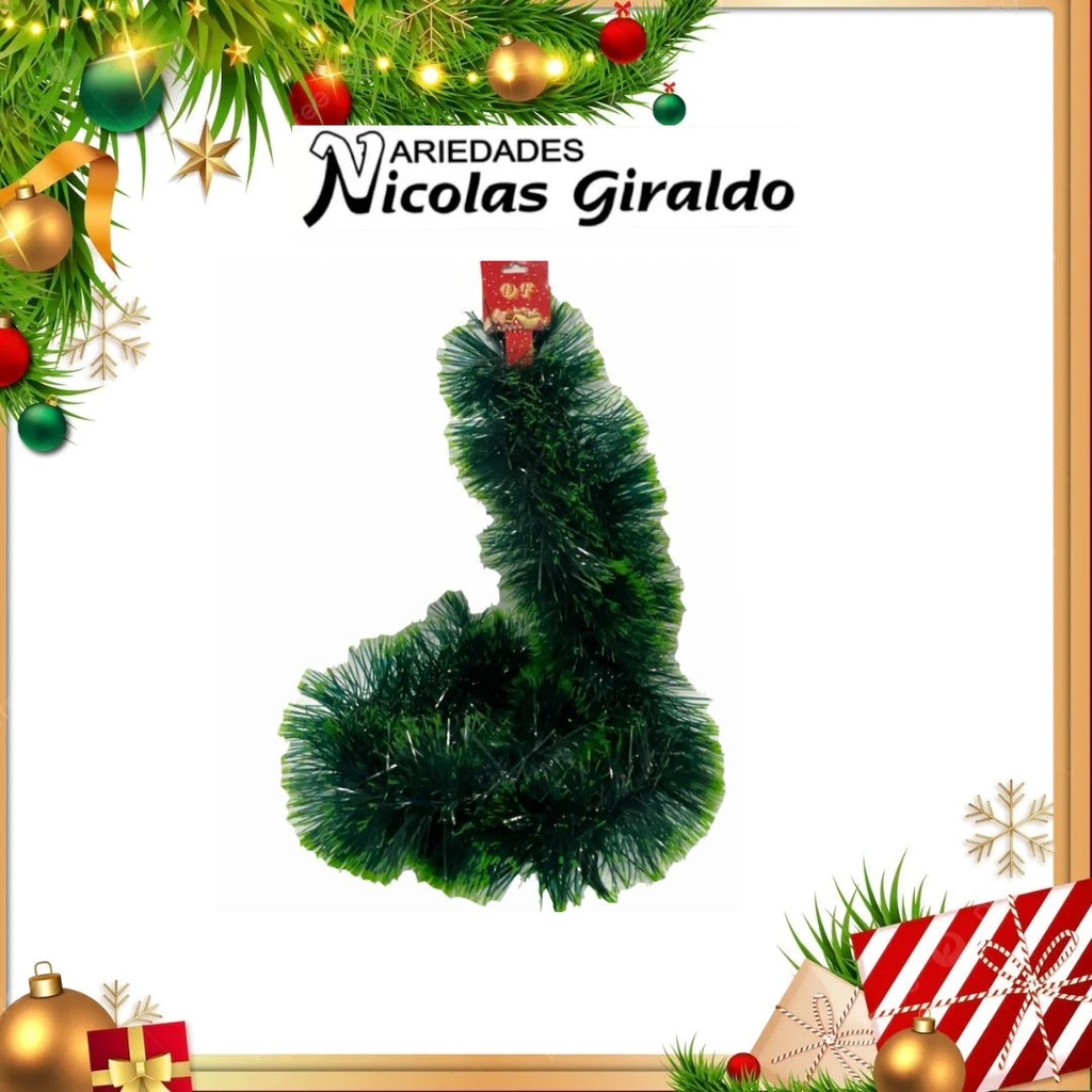 @GUIRNALDA 13 CM X2 MTS PUNTA VERDE  