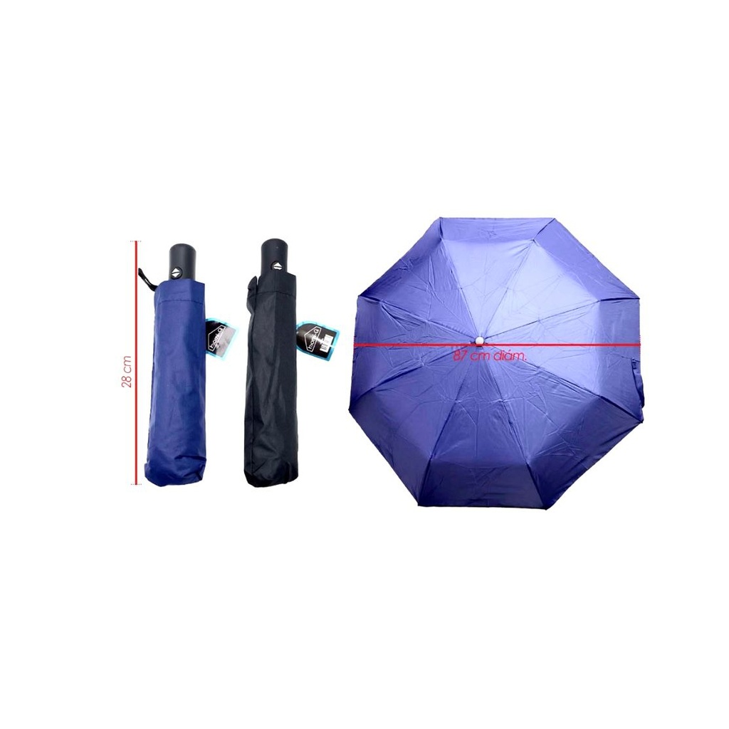 Sombrilla dama automatica homi-q sin filtro color oscuro 