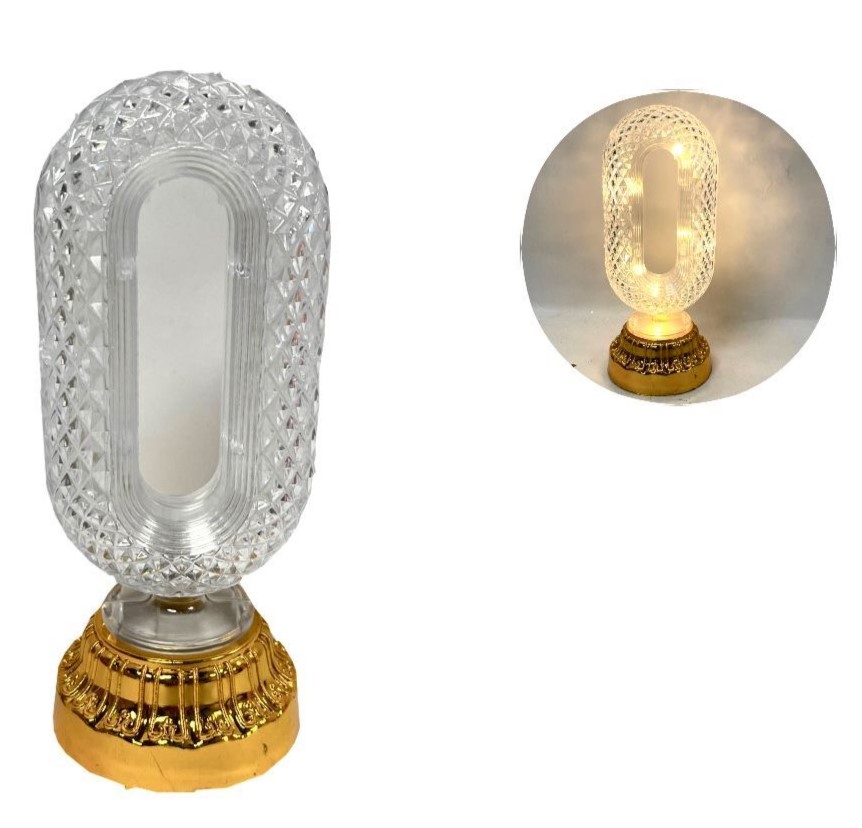 Lampara ovalada base luz  