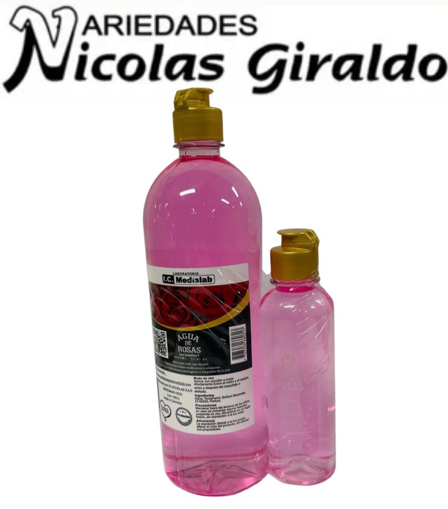 Agua rosas oferta1000 mas 250 medislab