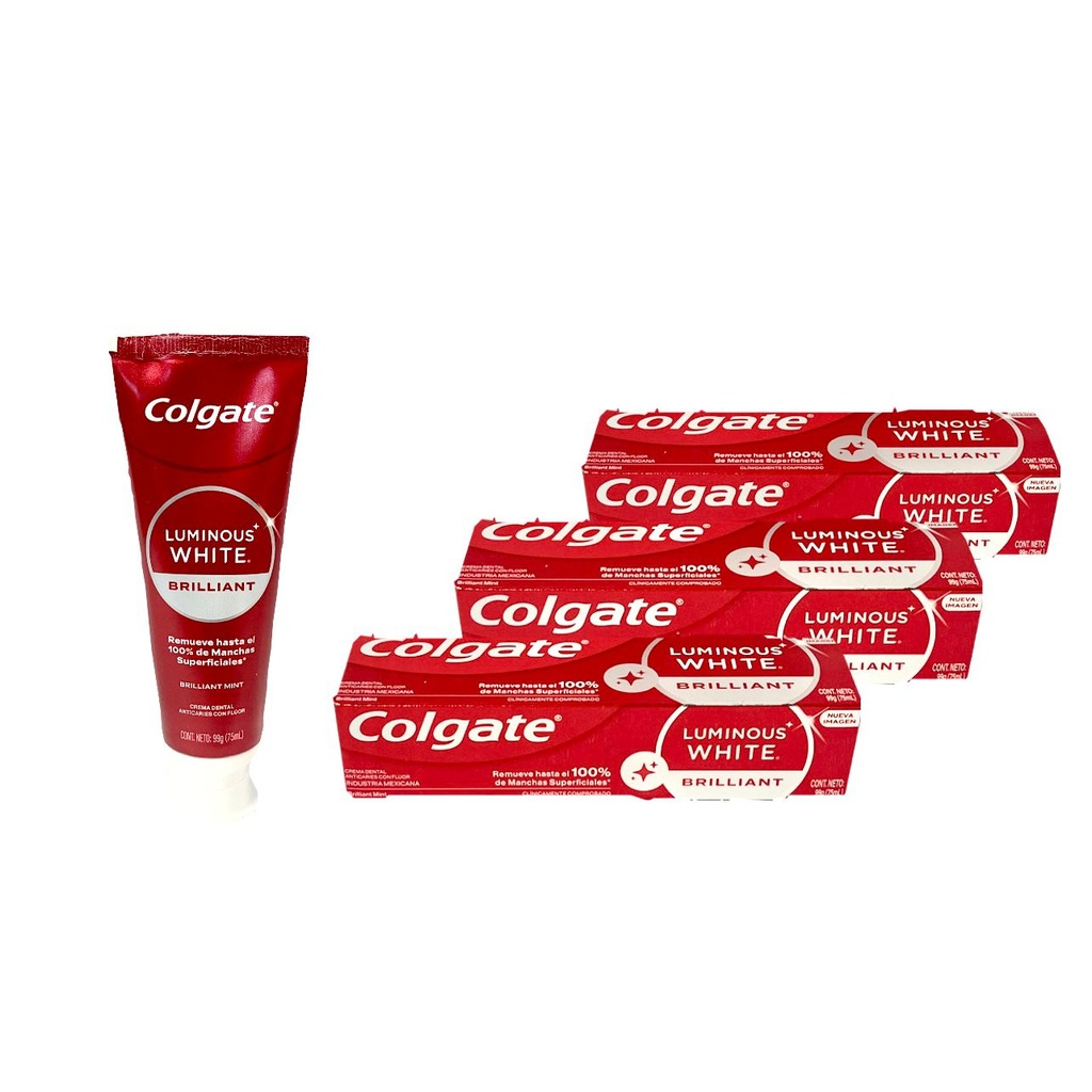 Colgate total luminus white x75ml 