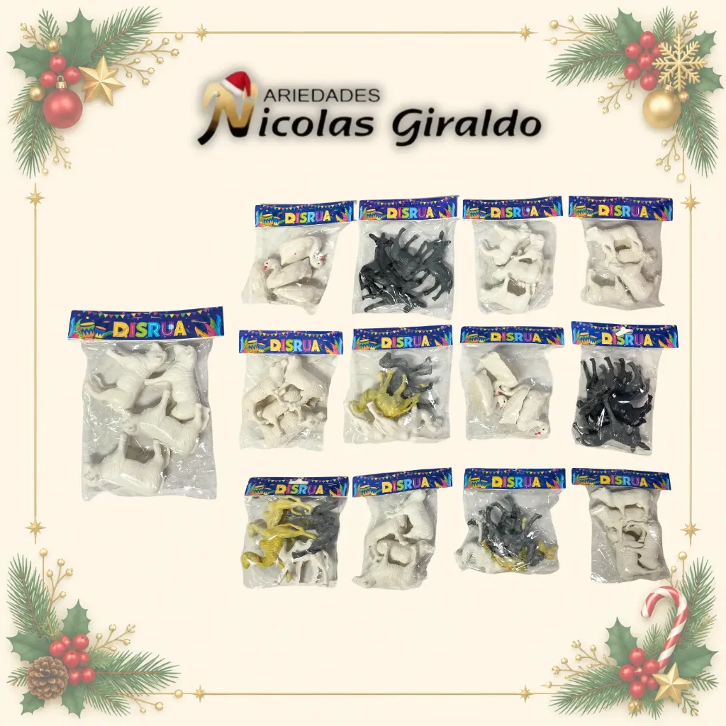 [ORQUI02] ANIMAL ORQUIDEA PLASTICO SURTIDO X5 o X4 PQT X12