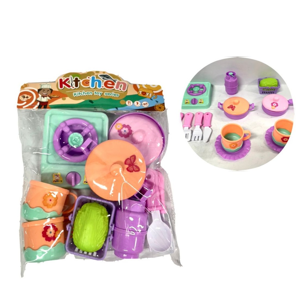 Vajilla infantil fina en bolsa