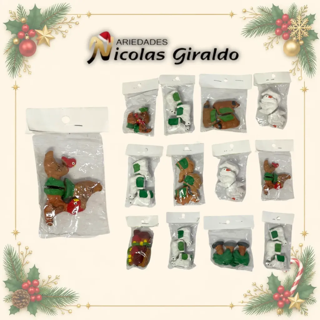 [AP212] ANIMAL Y FIGURAS EN BARRO SURTIDAS PQT X12