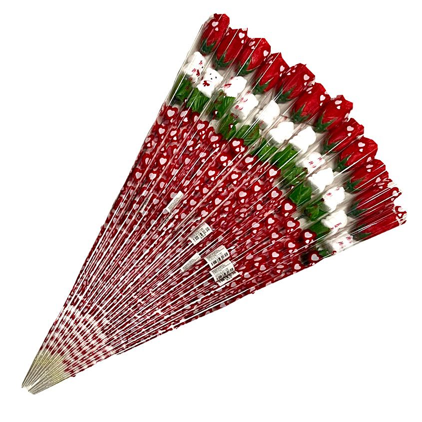 Flor acetato mediana con oso paq x12 