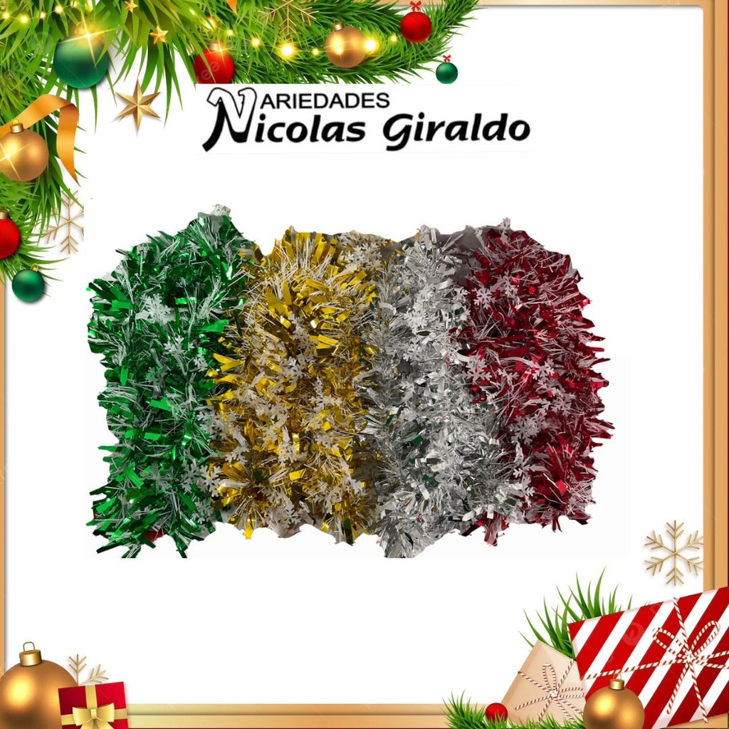 @GUIRNALDA CHINA BICOLOR 9CM X2 MTS COLORES  