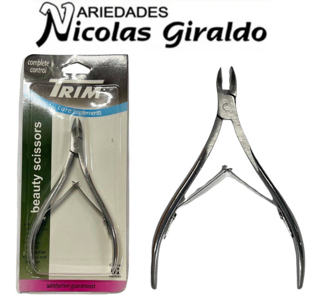 Alicate uñas metal encartonado x1  