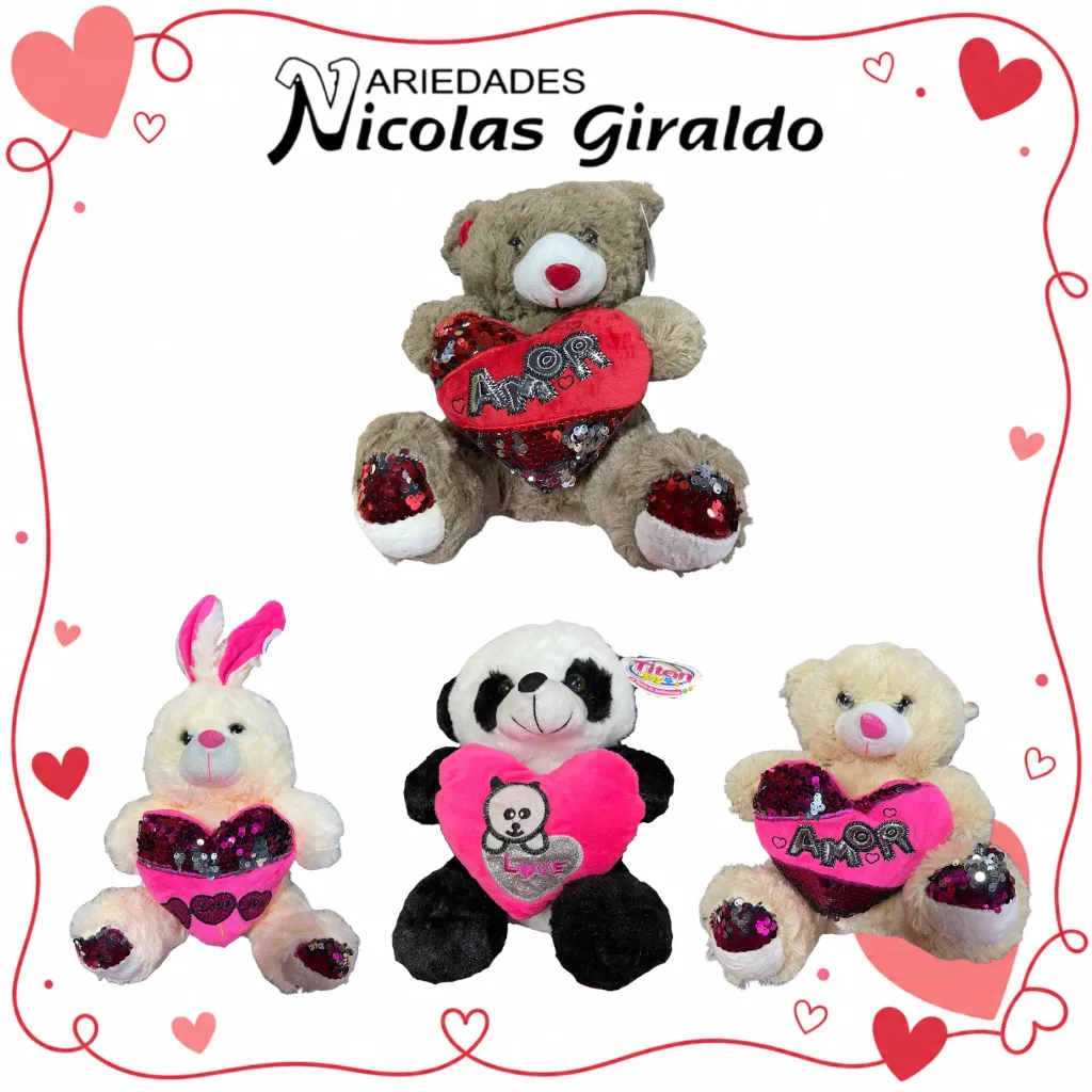 Peluche surtido cm $20.500