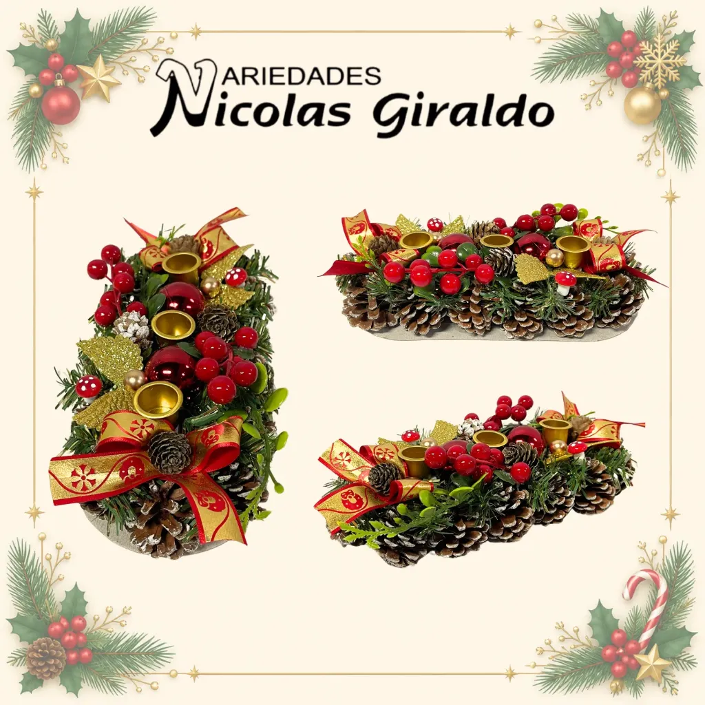 [WS25-5] CANDELABRO NAVIDEÑO X3