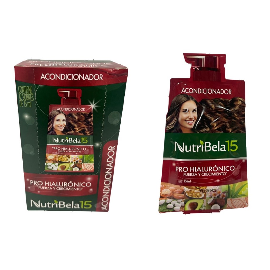 Acondicionador nutribela pro hialuronico (rojo) sobre x12 