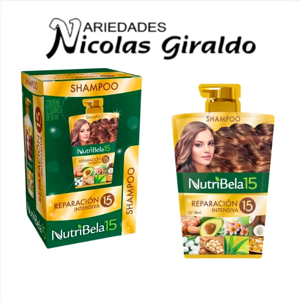[21500011] Shampoo nutribela reparacion (amarillo) sobre x12  