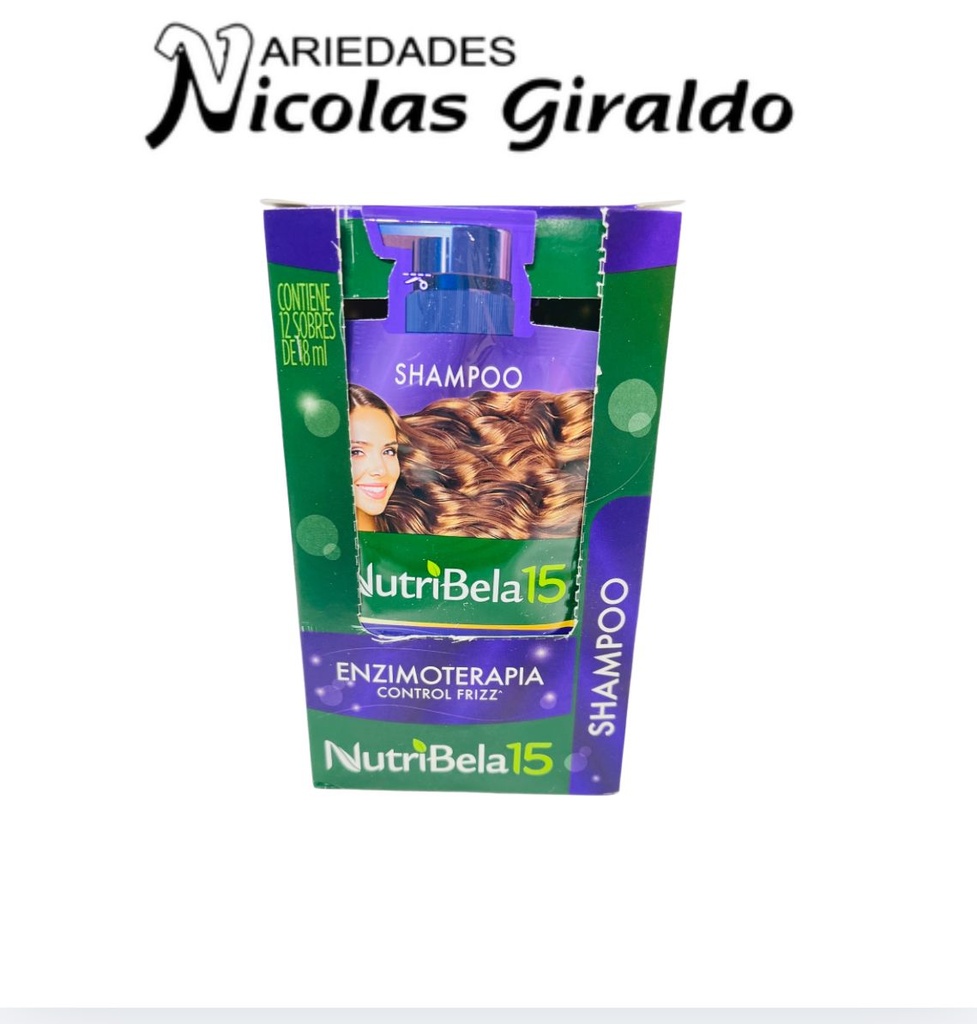 [21500011] Shampoo nutribela enzimoterapia (morado) sobre x12 