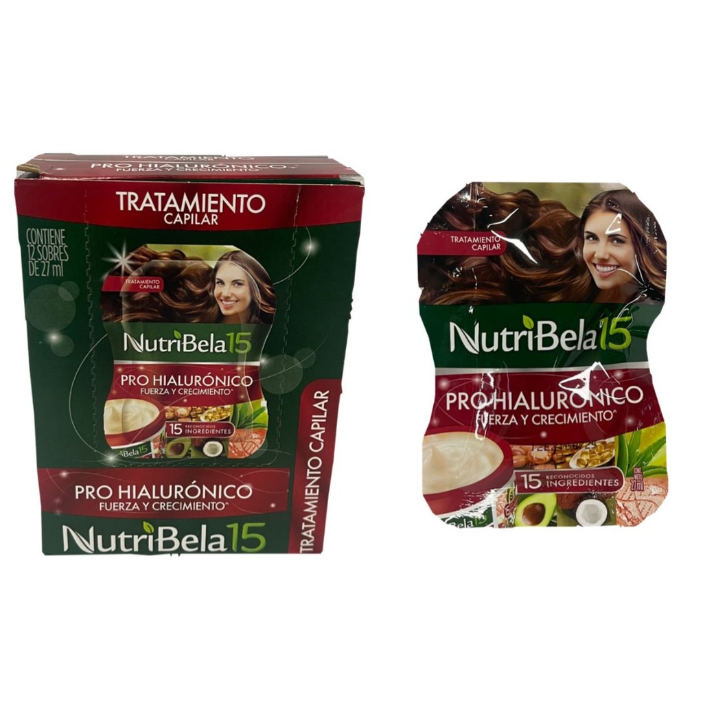 Tratamiento nutribela pro hialuronico (rojo) sobre x12 