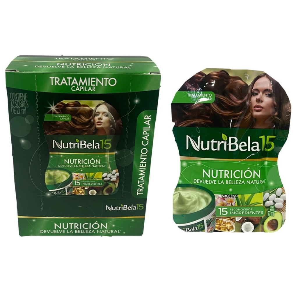 Tratamiento nutribela nutricion (verde) sobre x12 