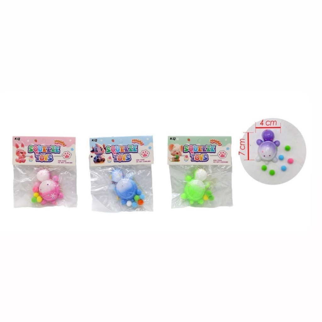 Squizzy mini tortuga en bolsa pqt x20