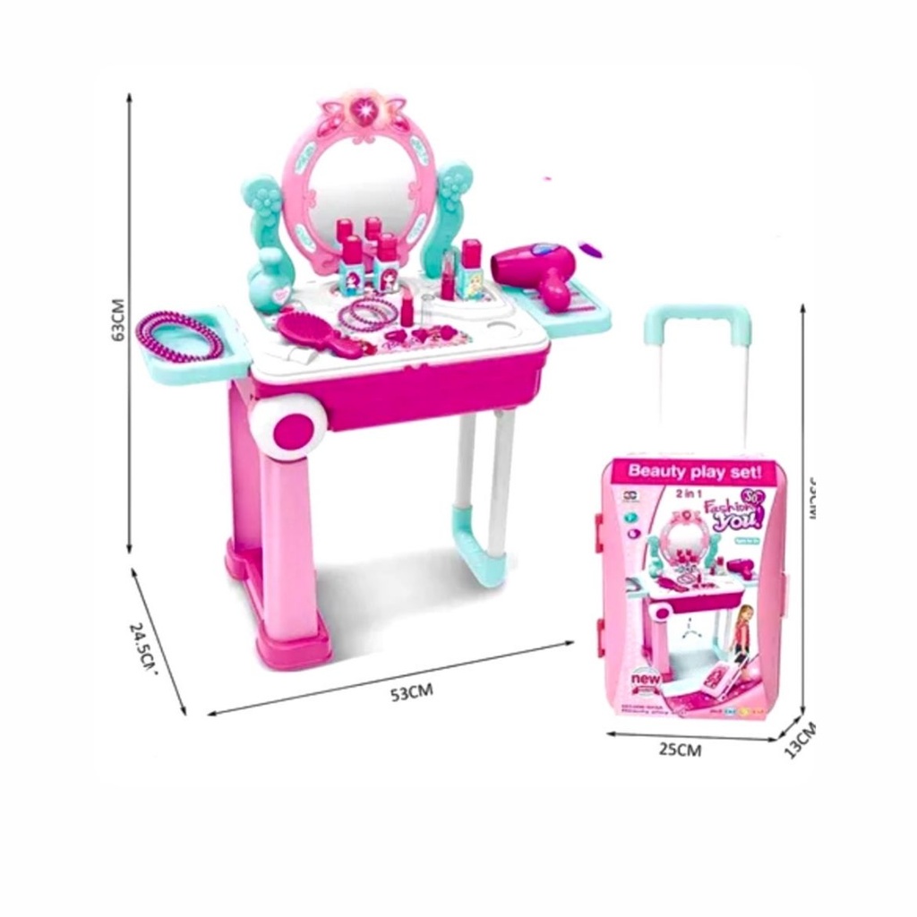 Set tocador infantil maleta grande 