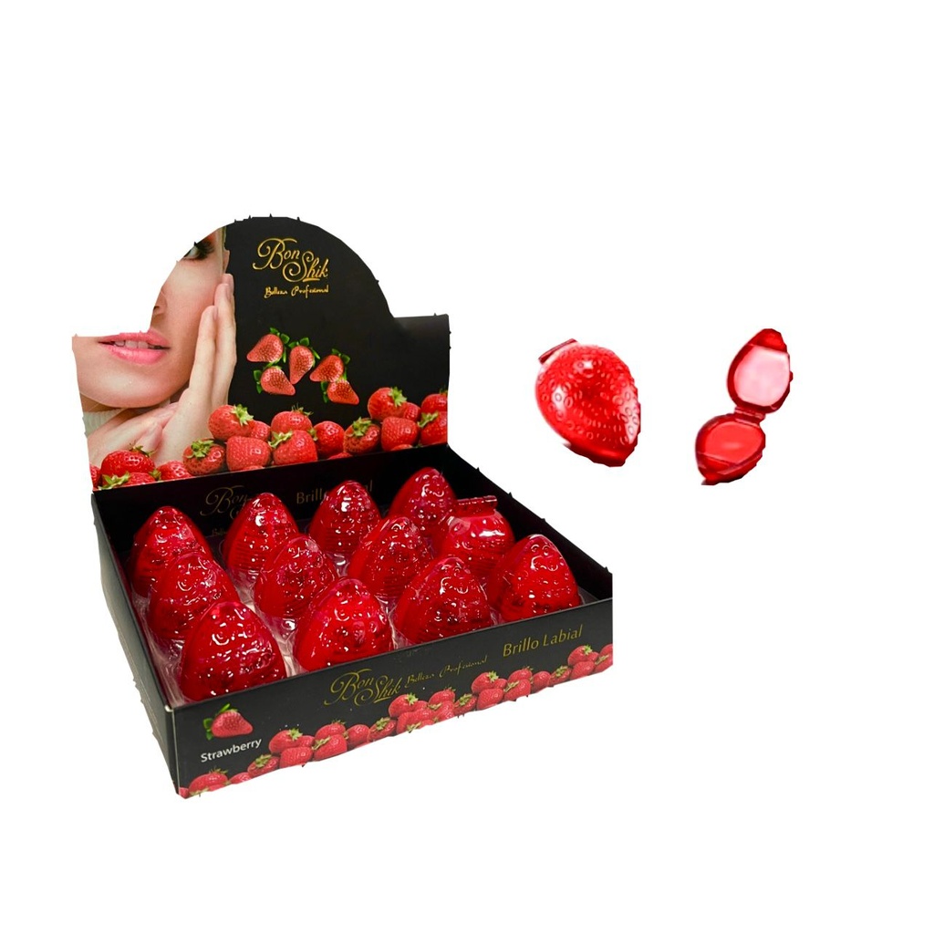 Brillo fresa bonshik caja x12  