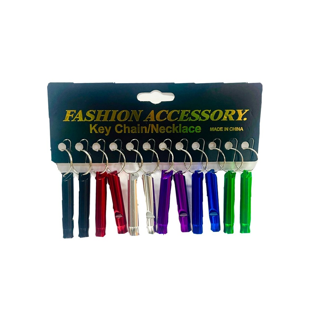 Llavero silbato color PQT X12 