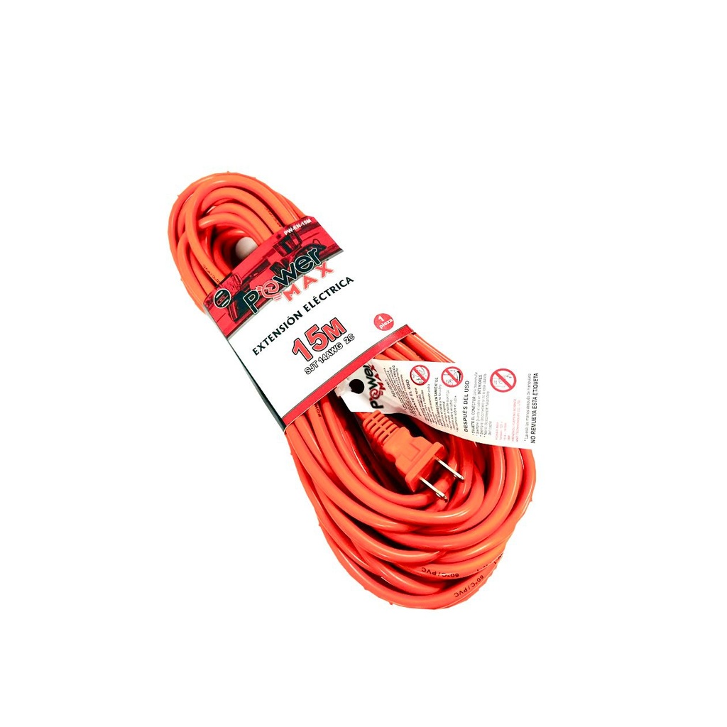 Extension naranja power max x15 metros 