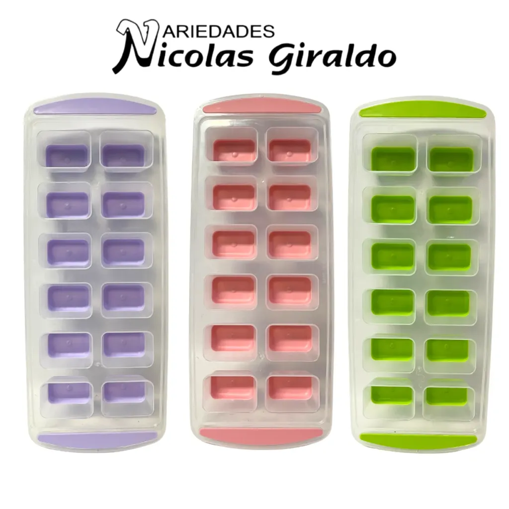 Cubeta hielo grande fina cuadrada 