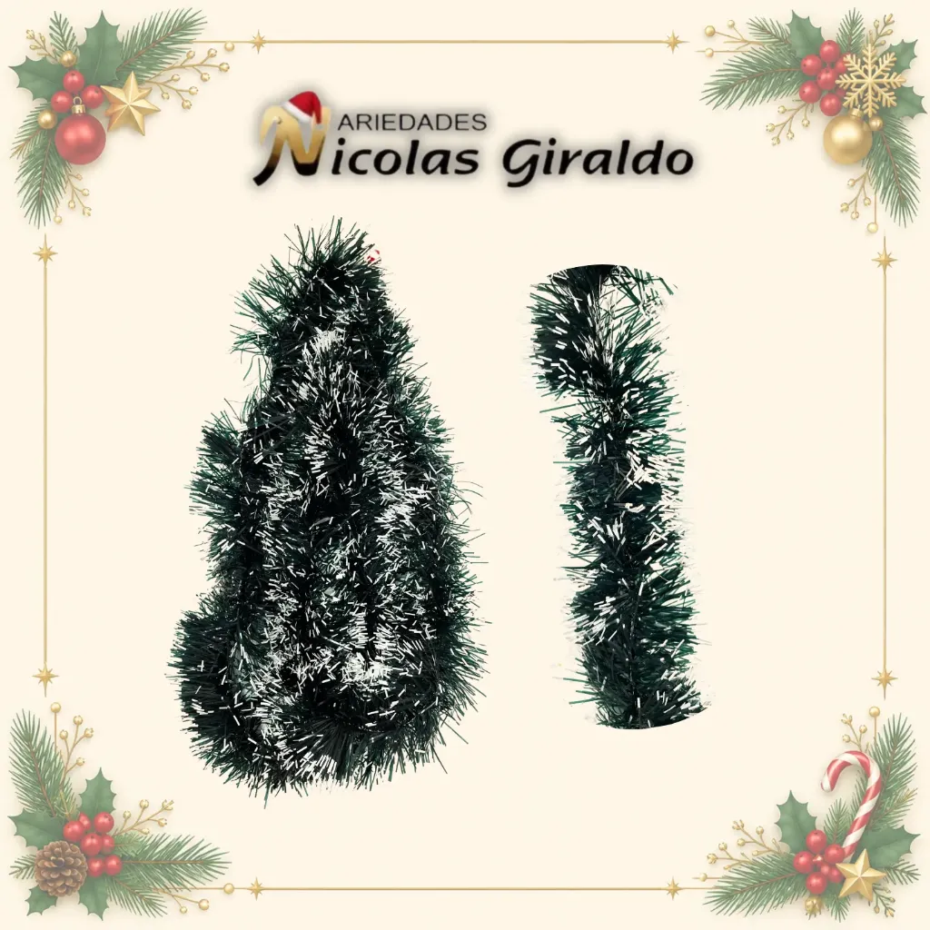 [T282PW] GUIRNALDA 13 CM X2 MTS PUNTA BLANCA