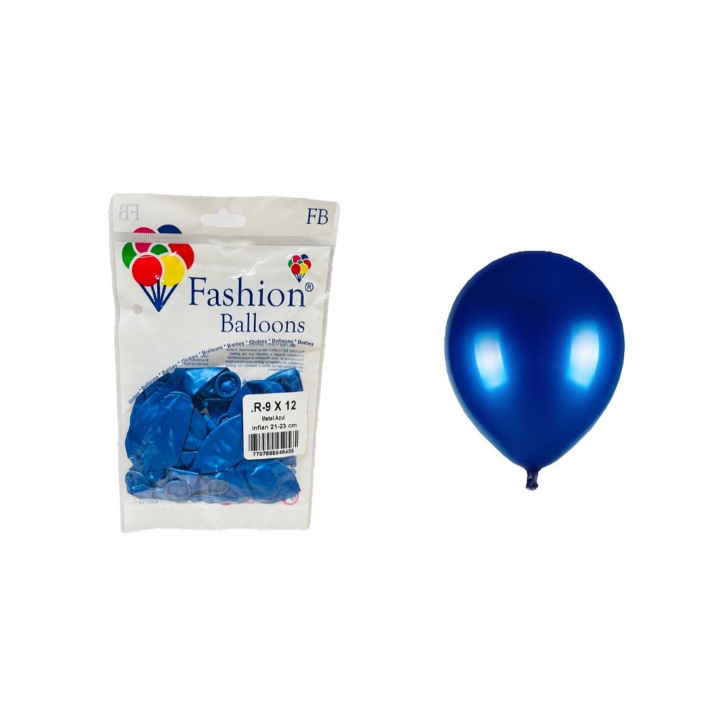 [846455] Bomba ballons r9x12 metal azul
